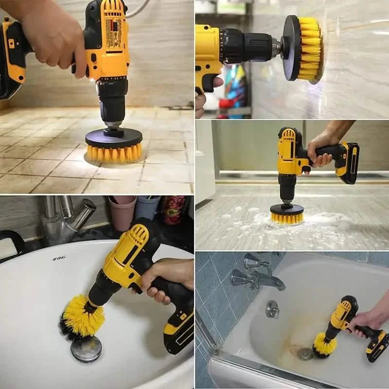 Power Scrubber Drill Brush Set – 3 Piece