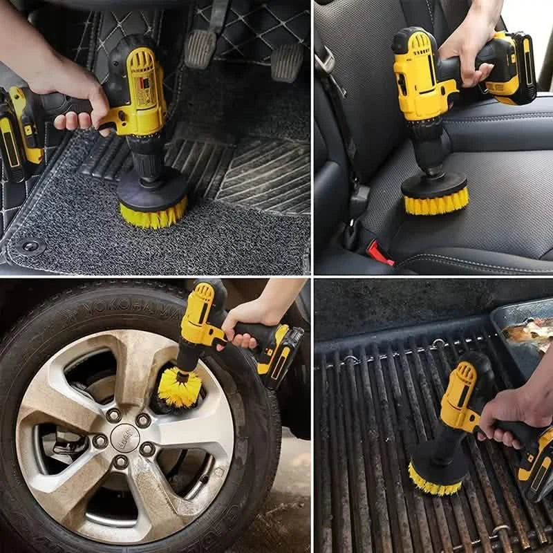 Power Scrubber Drill Brush Set – 3 Piece