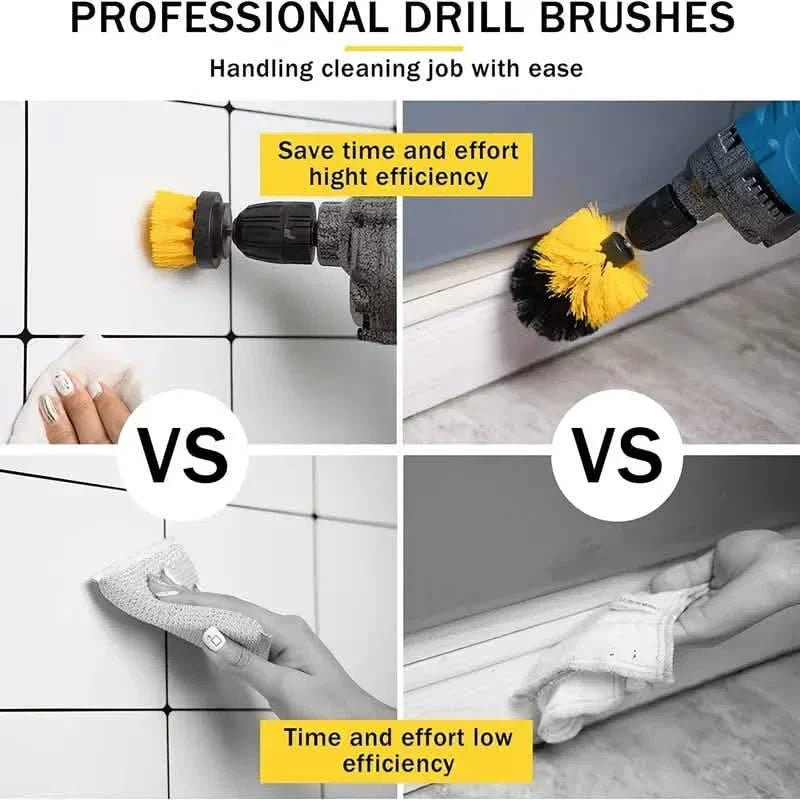 Power Scrubber Drill Brush Set – 3 Piece