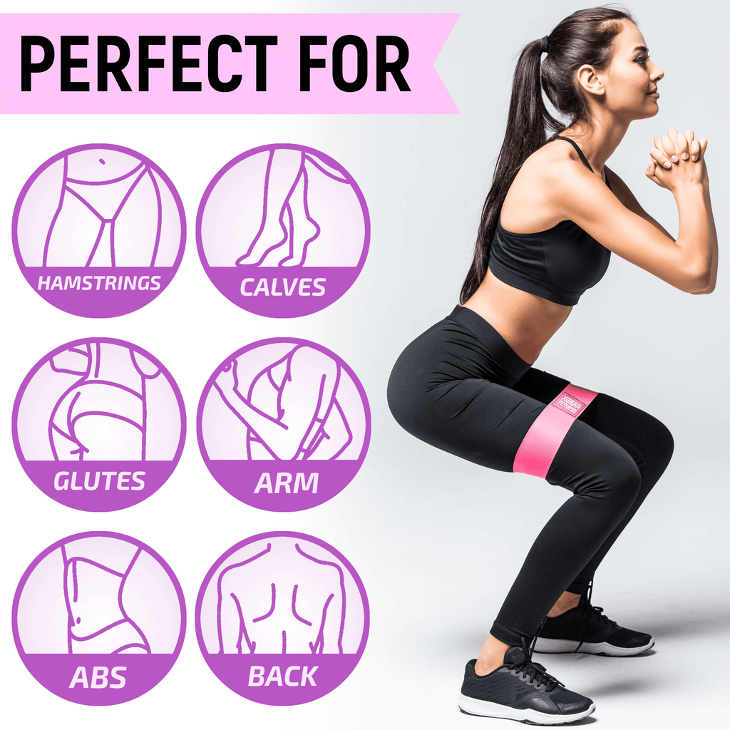 Hip & Glute Exercise Bands - Set of 3