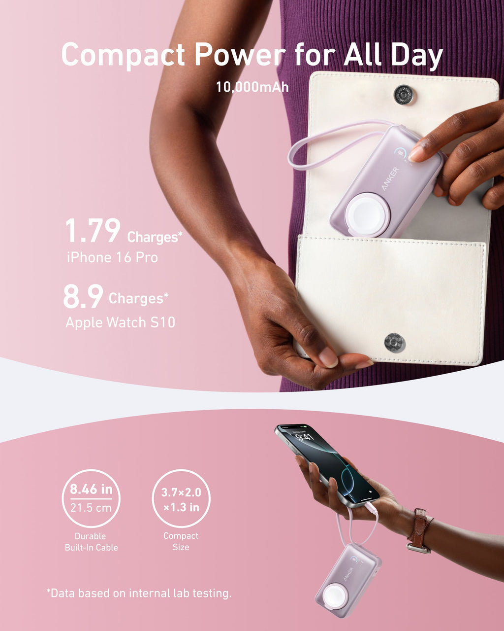 Anker MagGo 10K Power Bank + Apple Watch Charger
