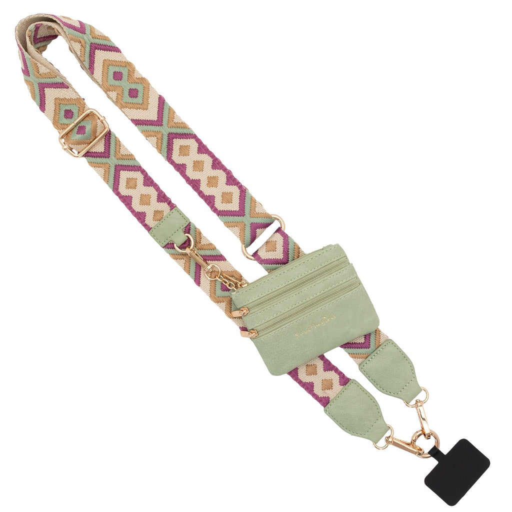 Clip & Go Crossbody Strap + Zipper Pouch