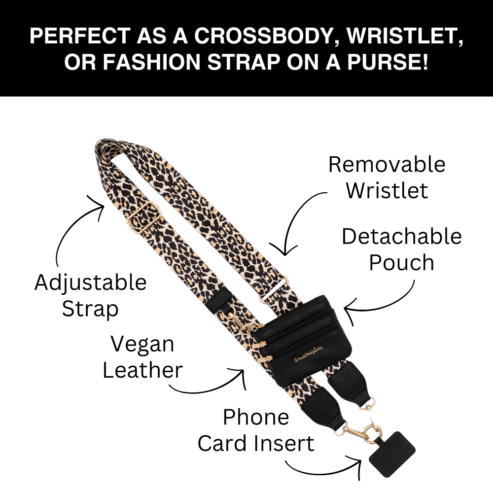 Clip & Go Crossbody Strap + Zipper Pouch