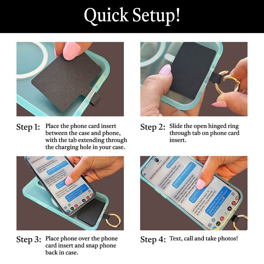 Clip & Go Crossbody Strap + Zipper Pouch