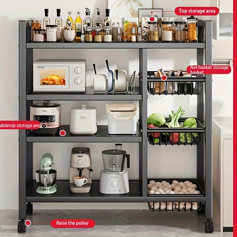 4-Tier Rolling Storage Cart