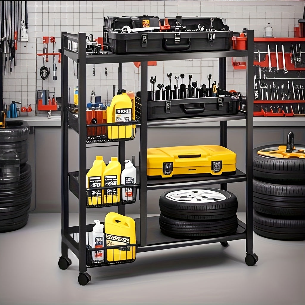 4-Tier Rolling Storage Cart