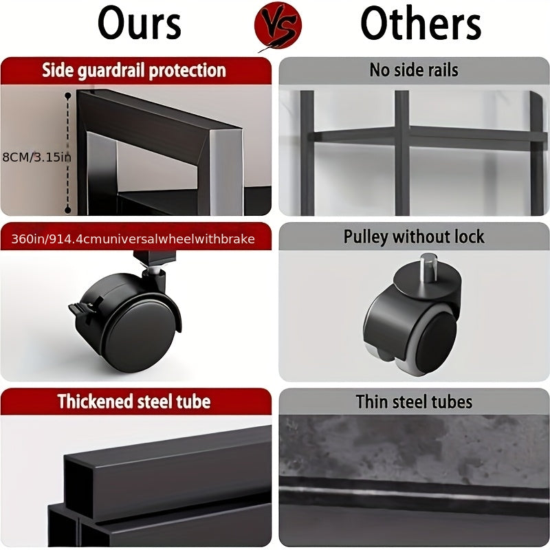 4-Tier Rolling Storage Cart