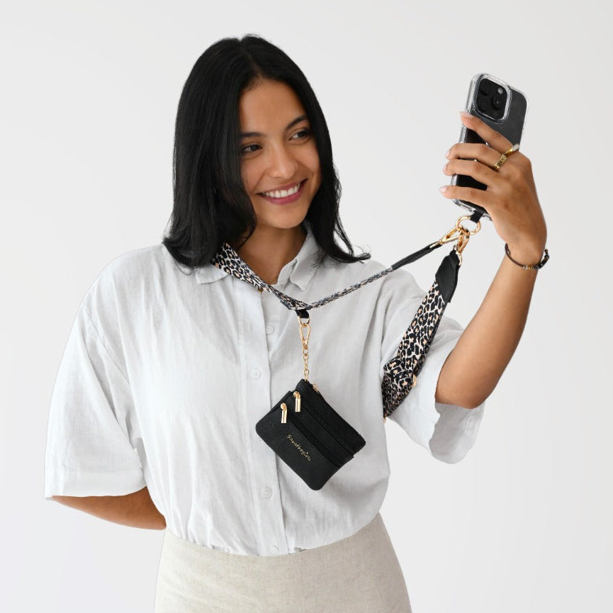 Clip & Go Crossbody Strap + Zipper Pouch